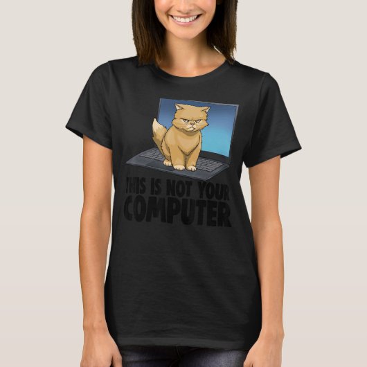 Dit zijn niet de computerschokkende kattendeksels t-shirt (Voorkant)