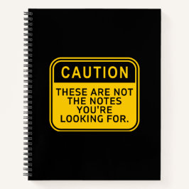 Dit zijn niet de notities die je op zoek bent naar notitieboek