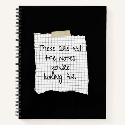 Dit zijn niet de notities die je zoekt notitieboek (Voorkant)