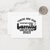 Dit zijn onze dyfunctionele familiefunctionaliteit notitiekaartje (Voorkant / Achterkant in situ)