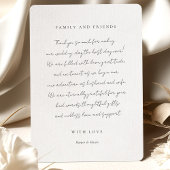 "Dit zijn wij" Foto Dank u kaart