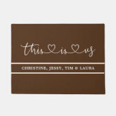 "Dit zijn wij" Hart, Brown Deurmat (Voorkant)