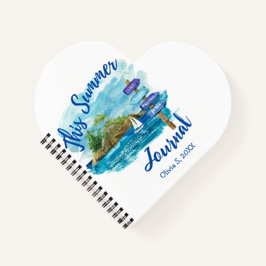 Dit zomerjournaal notitieboek (Voorkant)