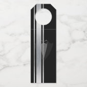 Dit zwart-wit vrijgezellenfeest voor edelman flessenhanger (Voorkant)