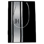 Dit zwart-wit vrijgezellenfeest voor edelman medium cadeauzakje (Voorkant)