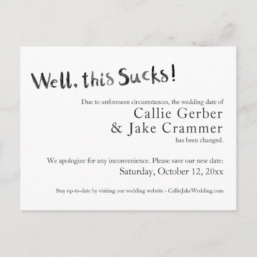 Dit zwevende Briefkaart wordt uitgesteld (Voorkant)