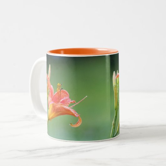 Ditch Lily Tweekleurige Koffiemok (Voorkant links)