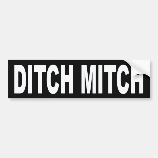 Ditch Mitch Bumpersticker (Voorkant)