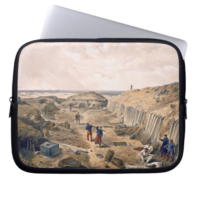 Ditch of the Bastion du Mat, bord uit 'The Seat' Laptop Sleeve (Voorkant)