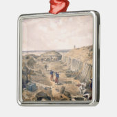 Ditch of the Bastion du Mat, bord uit 'The Seat' Metalen Ornament (Links)