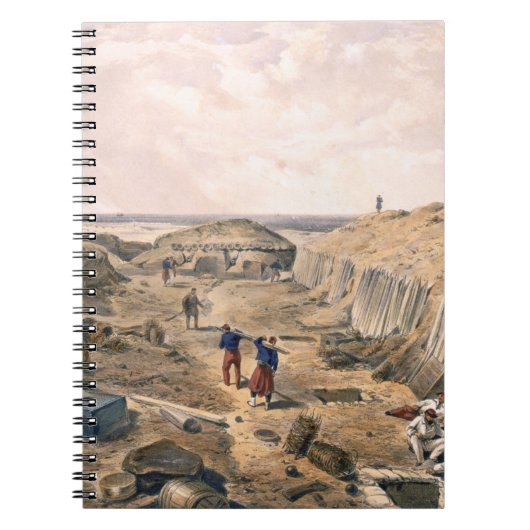 Ditch of the Bastion du Mat, bord uit 'The Seat' Notitieboek (Voorkant)