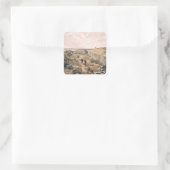 Ditch of the Bastion du Mat, bord uit 'The Seat' Vierkante Sticker (Tas)