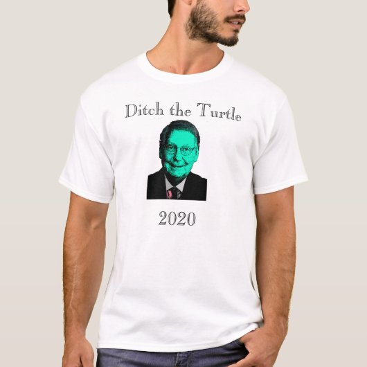 Ditch the Turtle (Mitch McConnell) in 2020 T-shirt (Voorkant)