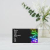 DITGITAL COLORS MUSIC HEARTBEATS ABSTRACTE BACKGRO VISITEKAARTJE (Staand voorkant)