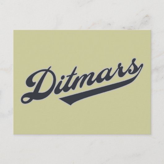 Ditmars Briefkaart (Voorkant)
