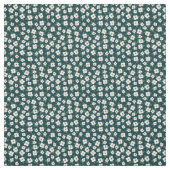 Ditsy Black en White Floral Flower Pattern Stof (Swatch)