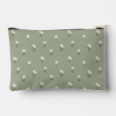 Ditsy Bloem Boho Wilde Bloem Salie Groen Naam Etui (Achterkant)