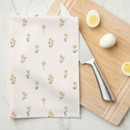 Ditsy bloem cottagecore boho wilde bloem beige theedoek