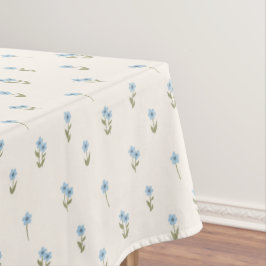 Ditsy bloem cottagecore boho wilde bloem blauw tafelkleed
