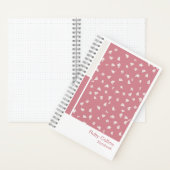Ditsy Bloem Verticaal Palet Notitieboek (Binnen)