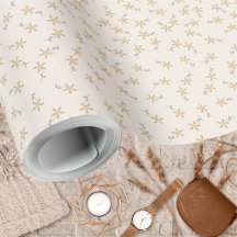 Ditsy bloemen - aardetone robuust op witte cement