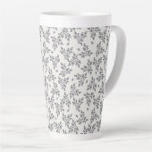 Ditsy bloemen in grijs latte mok (Rechterhoek)