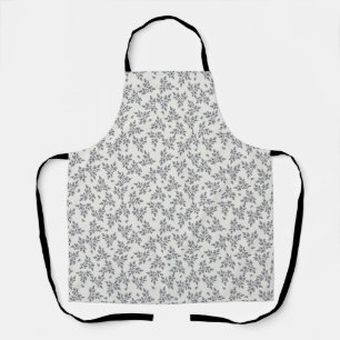 Ditsy bloemen in grijs schort