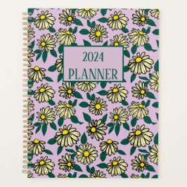 Ditsy Bloemen Roze Patroon Planner