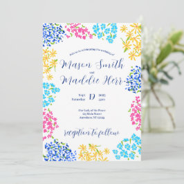 Ditsy Bloemen Uitnodiging