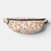  Ditsy bloemenpatroon geel Sinaasappel op maat Heuptasje (Liggend)