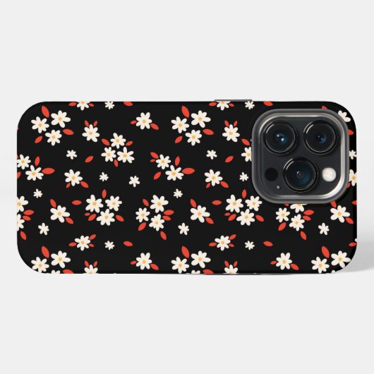 Ditsy bloemenprint iPhone hoesje (Achterkant horizontaal)