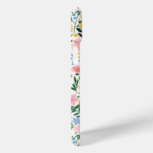 Ditsy Bloementuin met Initialen Case-Mate iPhone Case (Achterkant / Rechts)