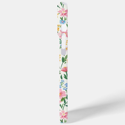 Ditsy Bloementuin Monogram Case-Mate iPhone Case (Achterkant / Links)