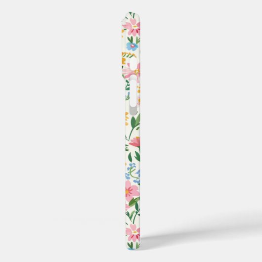 Ditsy Bloementuin Monogram Case-Mate iPhone Case (Achterkant / Links)