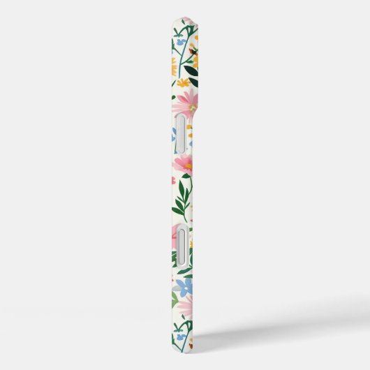 Ditsy Bloementuin Monogram Case-Mate iPhone Case (Achterkant / Rechts)