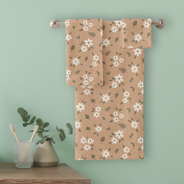 Ditsy Bloemrijke Cottagecore Boho Wilde Bloem Tann Bad Handdoek