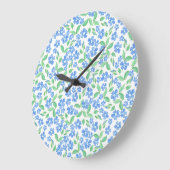  Ditsy Blue White Periwinkle Flowers Grote Klok (Hoek)