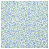 Ditsy Blue White Periwinkle Flowers Stof (Swatch)