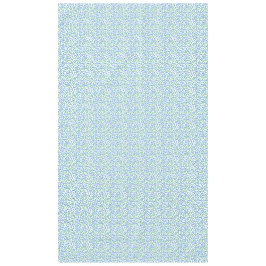  Ditsy Blue White Periwinkle Flowers Tafelkleed (Voorkant)