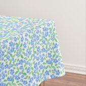  Ditsy Blue White Periwinkle Flowers Tafelkleed (Voorbeeld)