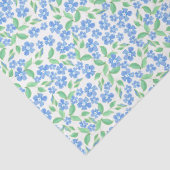  Ditsy Blue White Periwinkle Flowers Tissuepapier (Detail)