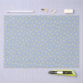 Ditsy Chicks (Chambray Blue) - Schattige vogelpatr Tissuepapier (Craft)