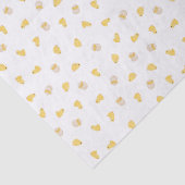 Ditsy Chicks (wit) - Schattige paaspatroon Tissuepapier (Detail)