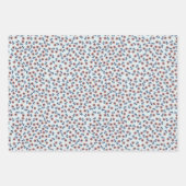 Ditsy Coral Daisies – Mini Floral Seamless Pattern Inpakpapier Vel (Voorkant 3)