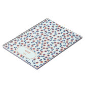 Ditsy Coral Daisies – Mini Floral Seamless Pattern Notitieboek (Linkerzijde)