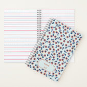 Ditsy Coral Daisies – Mini Floral Seamless Pattern Notitieboek (Binnen)