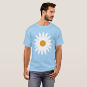 Ditsy Daisy Blue Tie Dye T Shirt (Voorkant volledig)