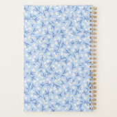 Ditsy Daisy Floral Monogram Periwinkle Blauw Planner (Achterkant)