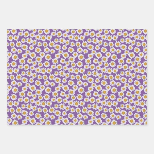 Ditsy daisy flowers inpakpapier vel (Voorkant 3)