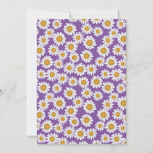 Ditsy daisy flowers kaart (Voorkant)